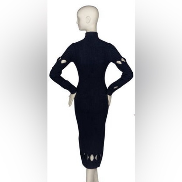 🔥❤️ EUC Victoria Beckham Mock Turtleneck Midi Sweater Dress - Picture 5 of 14